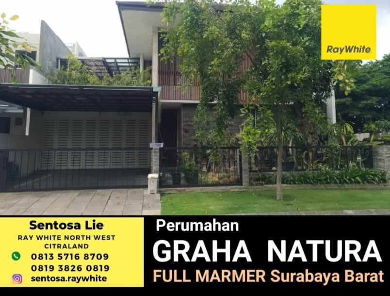 dijual rumah jalan graha natura