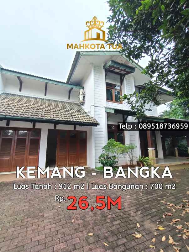 dijual rumah jalan kemang