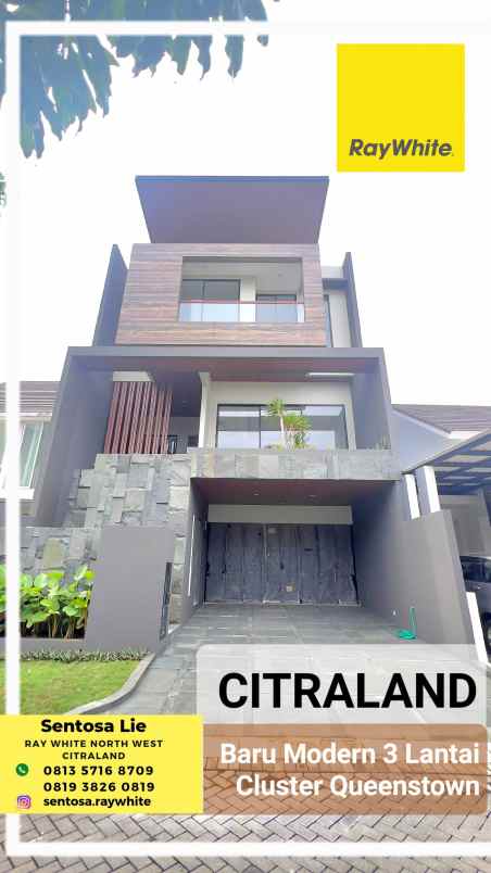 dijual rumah jalan queenstown citraland