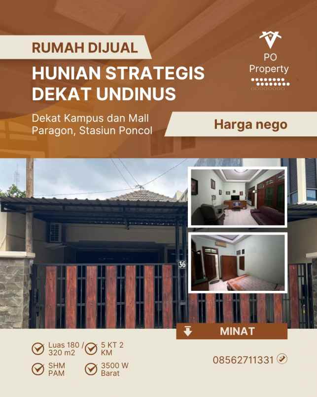 dijual rumah jalan sadewa