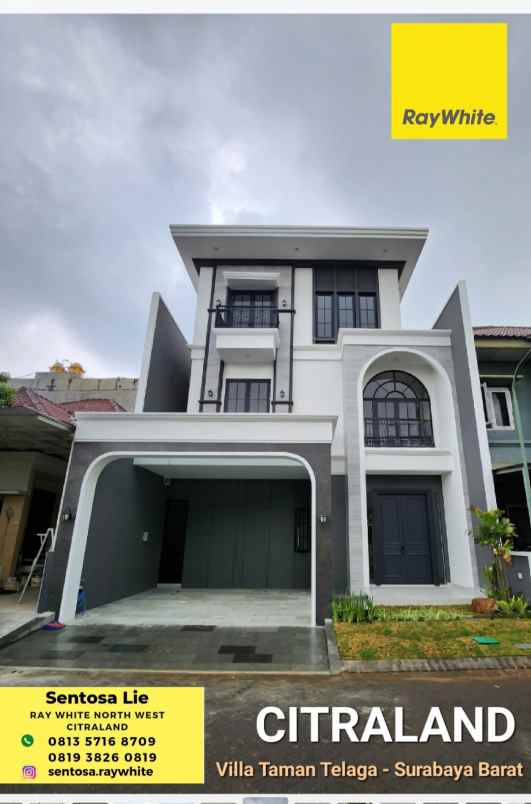 dijual rumah jalan villa taman telaga