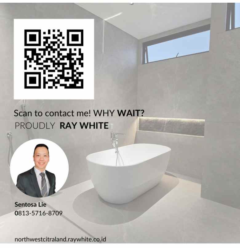 dijual rumah jalan waterfront