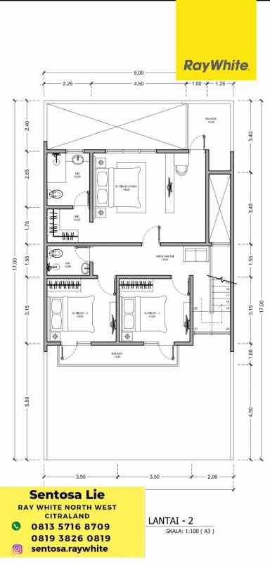 dijual rumah jalan woodland citraland