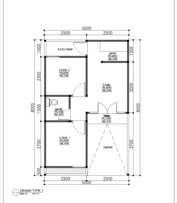 dijual rumah jl al falah