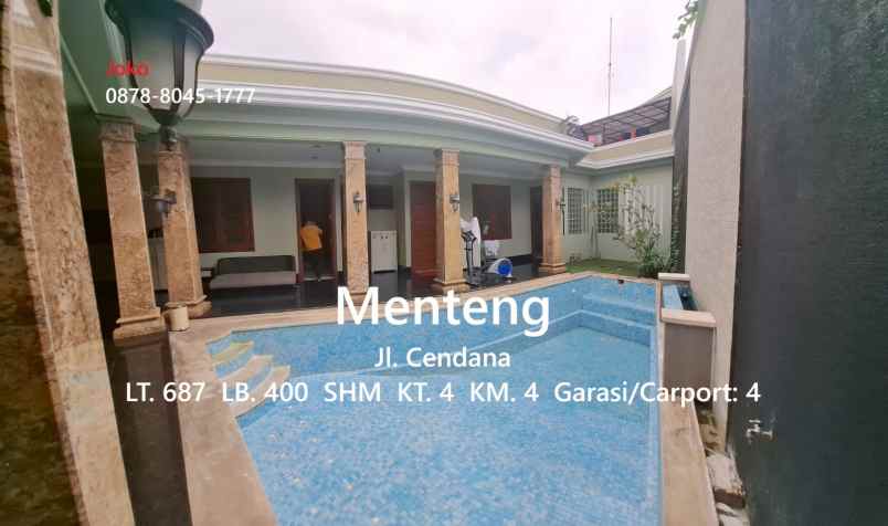 dijual rumah jl cendana