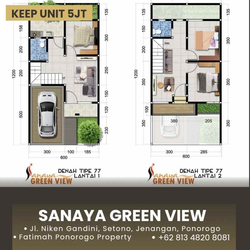 dijual rumah jl niken gandini setono
