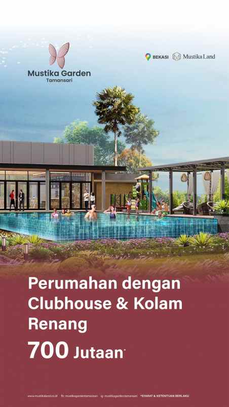 dijual rumah jl raya tamansari kec setu