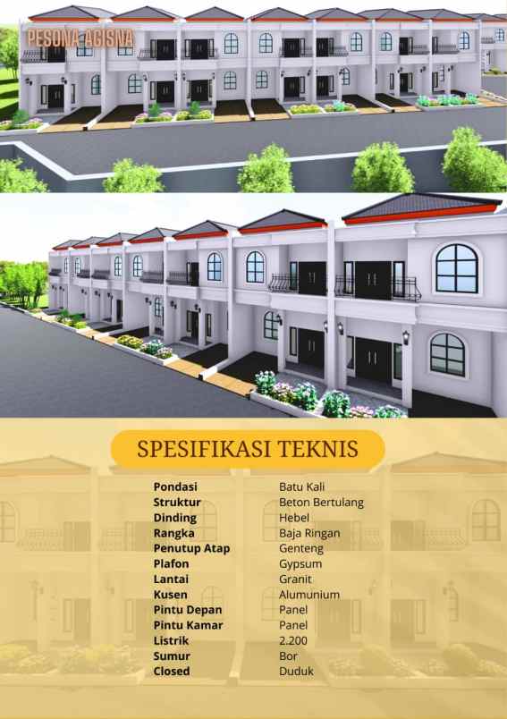 dijual rumah jln raya cilodong depok