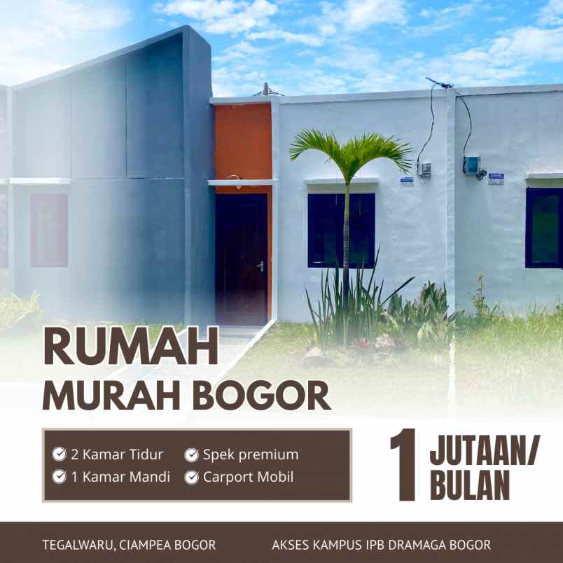 dijual rumah jln tegalwaru bogor jawa barat