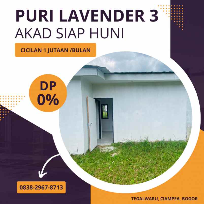 dijual rumah jln tegalwaru bogor jawa barat