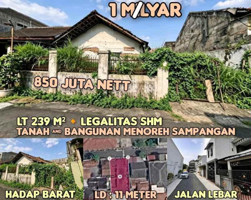 dijual rumah menoreh