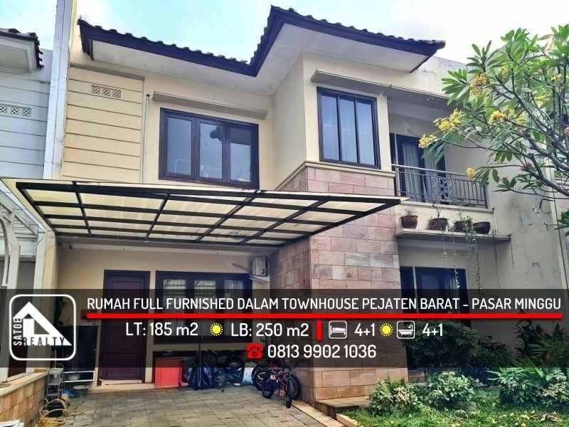 dijual rumah pejaten barat pasar minggu