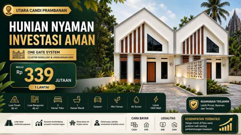 dijual rumah perumakan scandinavian kkr