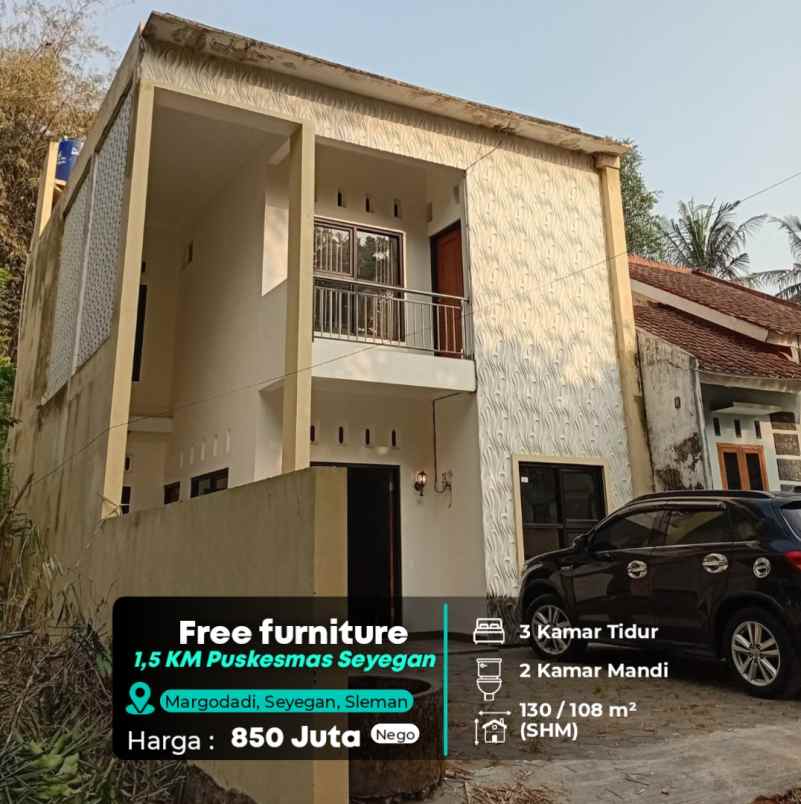 dijual rumah puskesmas seyegan