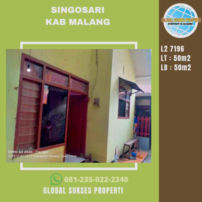Rumah Tinggal Minimalis Siap Huni Strategis Di Singosari Malang