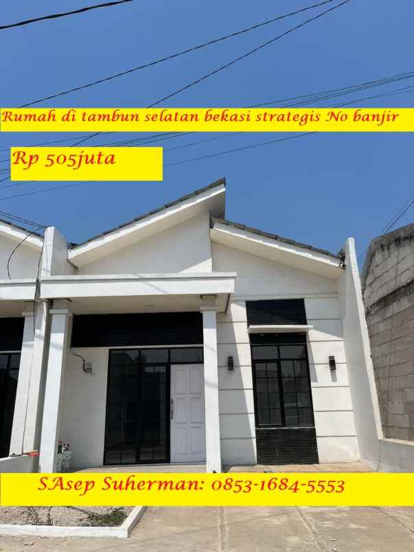 dijual rumah sumber jaya tambun selatan