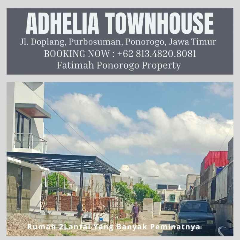 dijual rumah terakhir 2 lantai syariah ponorogo