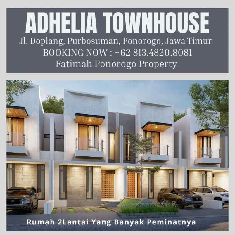 dijual rumah terakhir 2 lantai syariah ponorogo