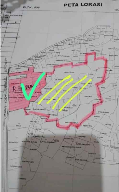 dijual tanah bangunan di lamongan