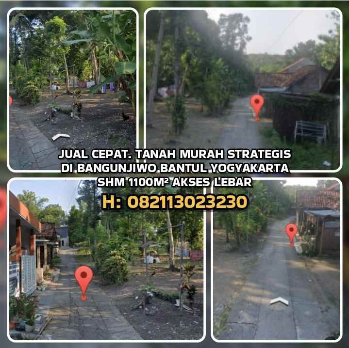 dijual tanah bangunjiwo kasihan bantul