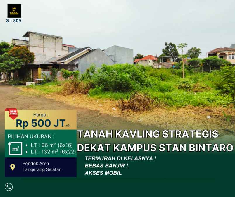 dijual tanah jalan kakatua