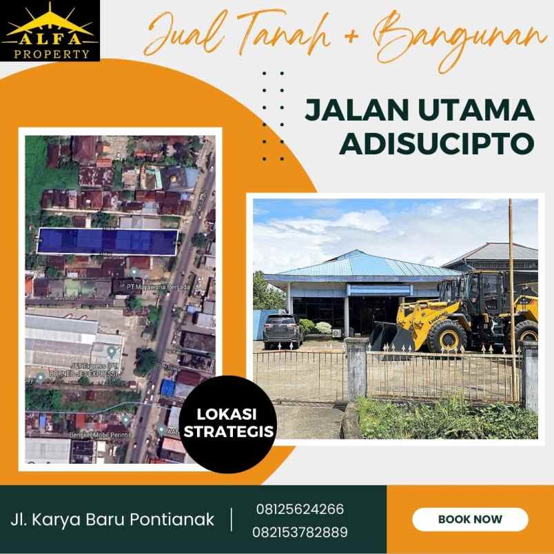 dijual tanah jl adi sucipto