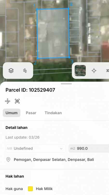 dijual tanah jl bypass ngurah rai