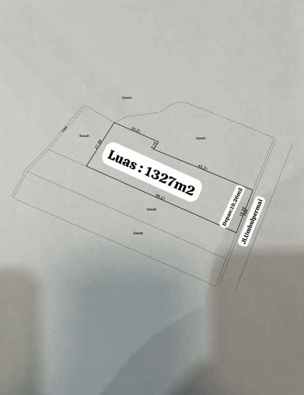 dijual tanah jl kapt haryadi yogyakarta