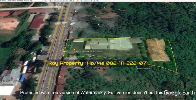 dijual tanah jl kapten pattimura