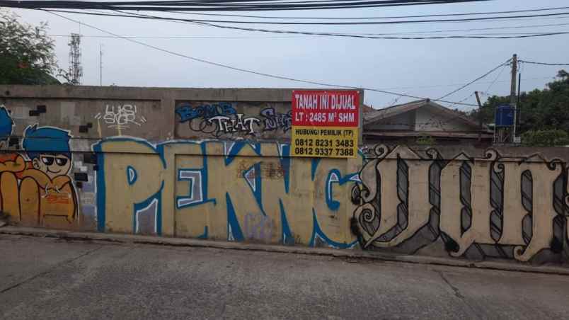 dijual tanah jl kemang sari iv no 1