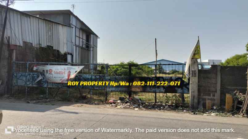 dijual tanah jl marunda makmur segara