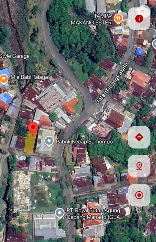 dijual tanah jl santiago kel sumompo