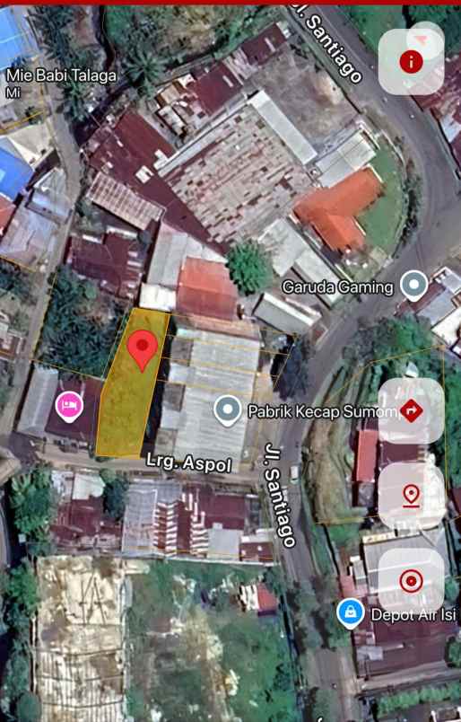 dijual tanah jl santiago kel sumompo