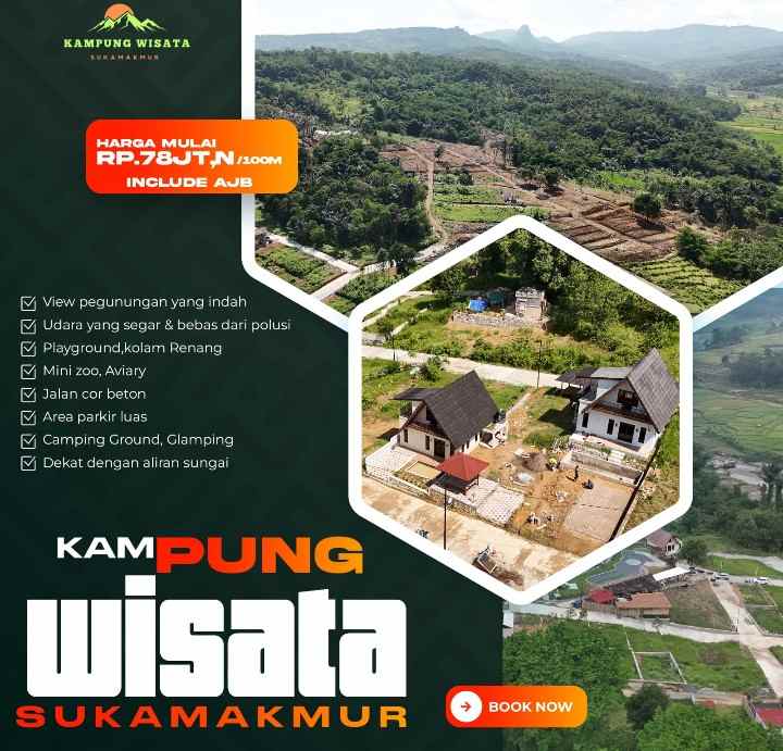 dijual tanah jl sukajaya kec jonggol