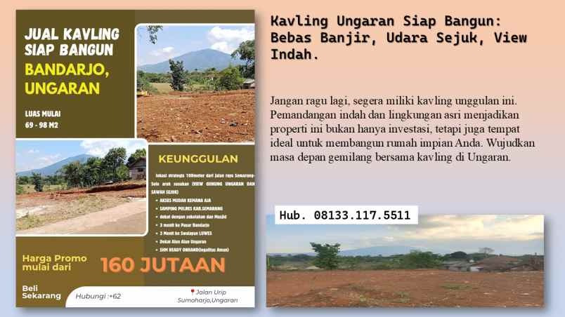 dijual tanah jl urip sumoharjo