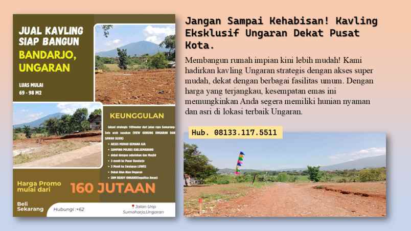 dijual tanah jl urip sumoharjo