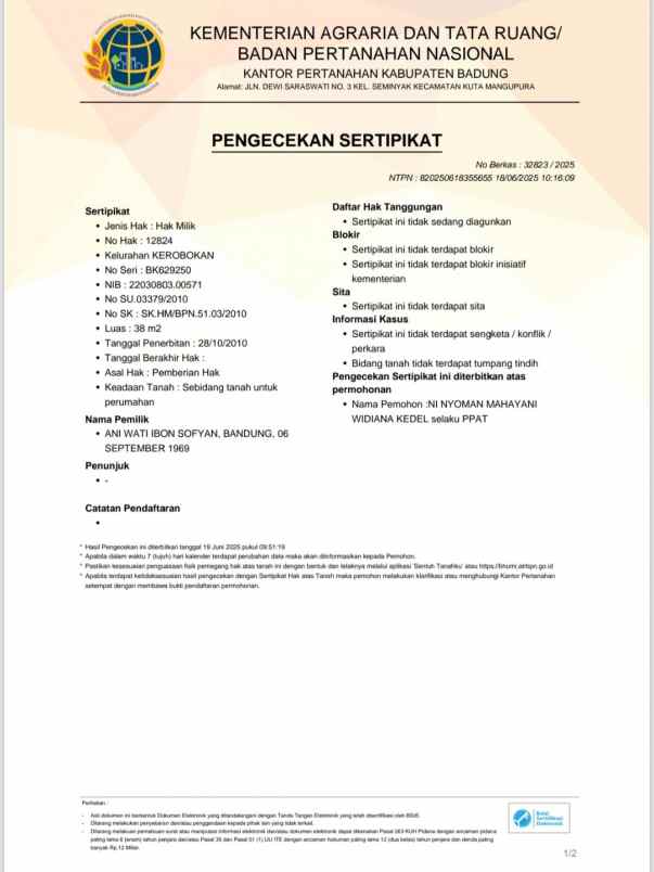 dijual tanah kerobokan canggu