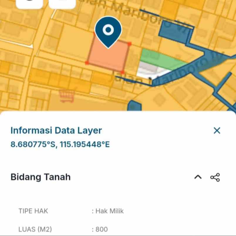 dijual tanah padangsa bian klod
