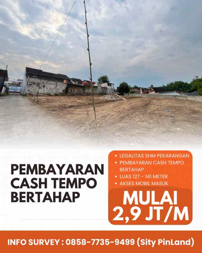 dijual tanah pucanganom wedomartani