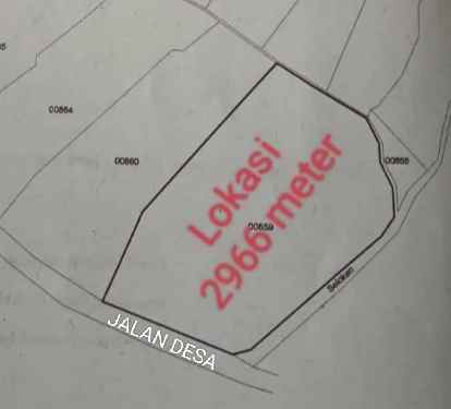 dijual tanah strategis pinggir jalan desa