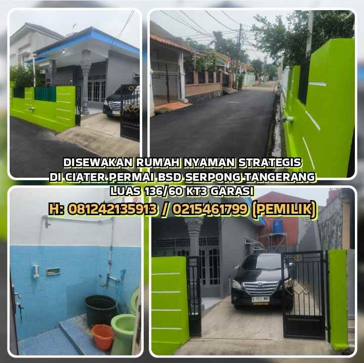 disewakan rumah serpong tangerang selatan