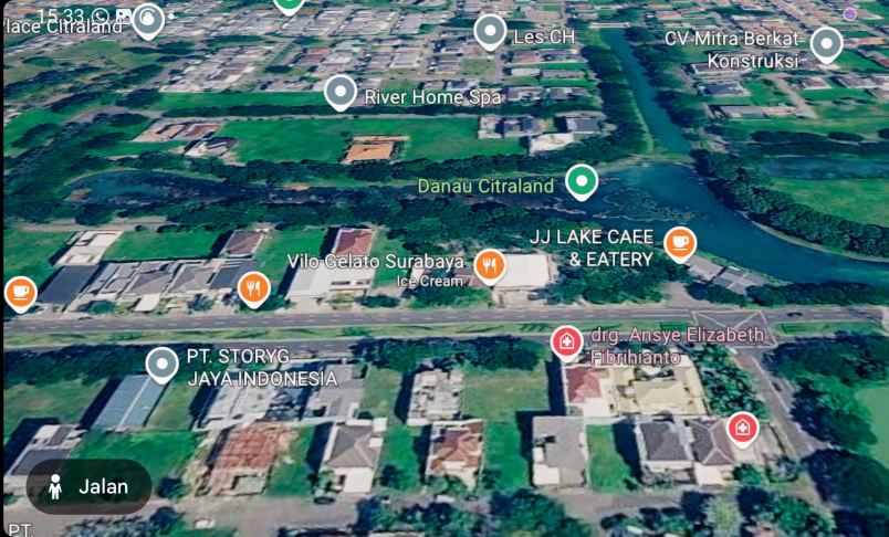 disewakan tanah jalan bukit telaga golf tg1
