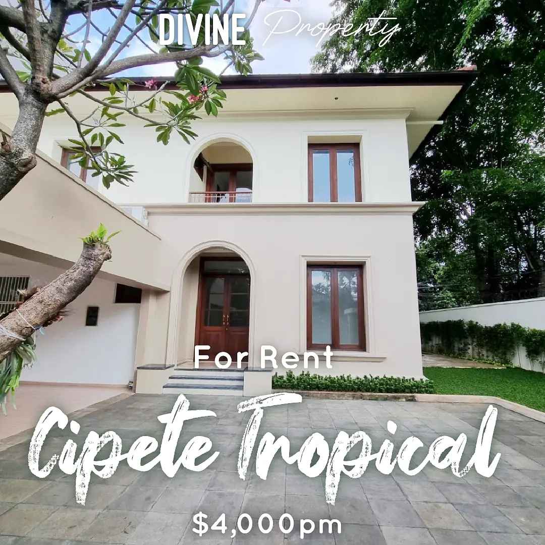 for rent tropical style house at cipete