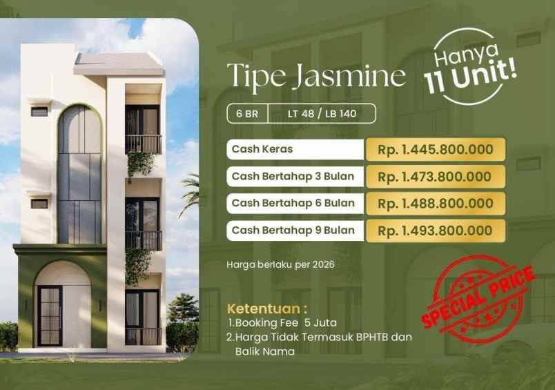 investasi kost di bogrs botanical garden suite 1 25 m