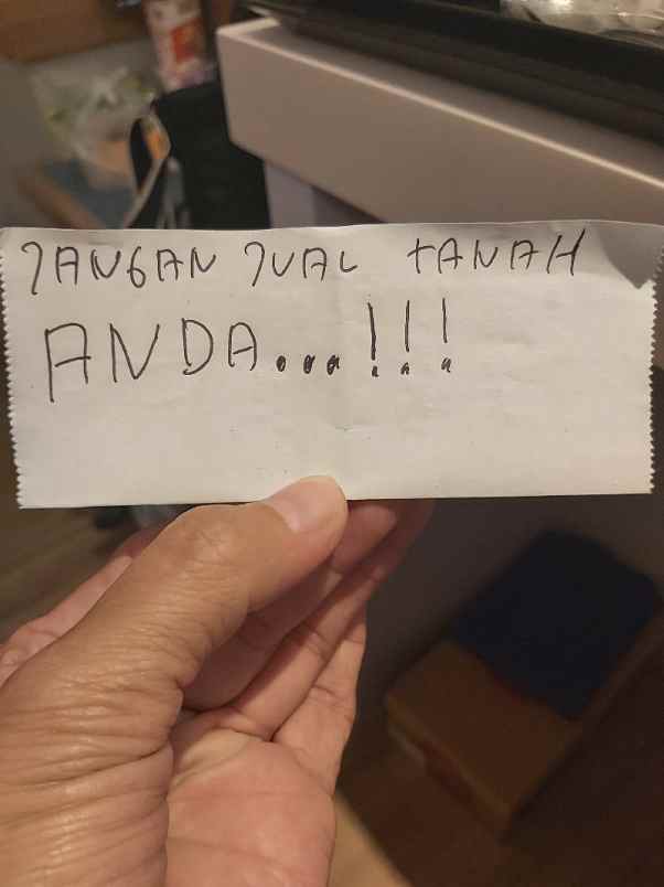 jangan jual tanah anda