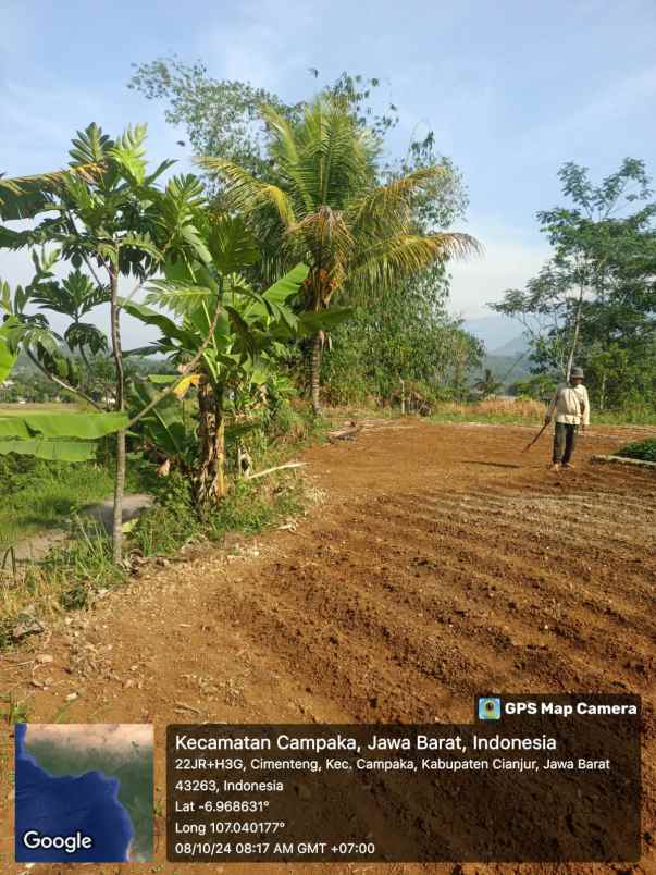 jual murah tanah perkebunan di campaka cianjur