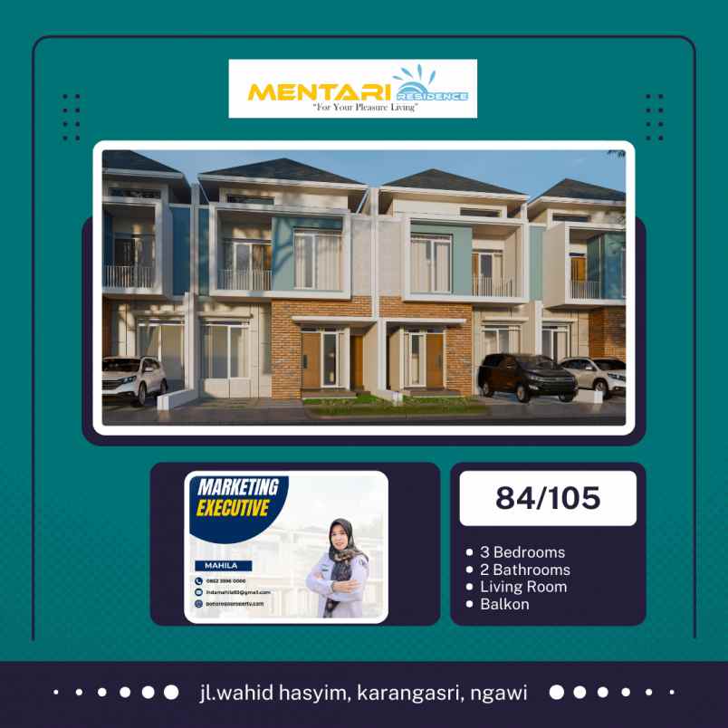 pilihan paling tepat hunian 2 lantai ngawi tanpa bank