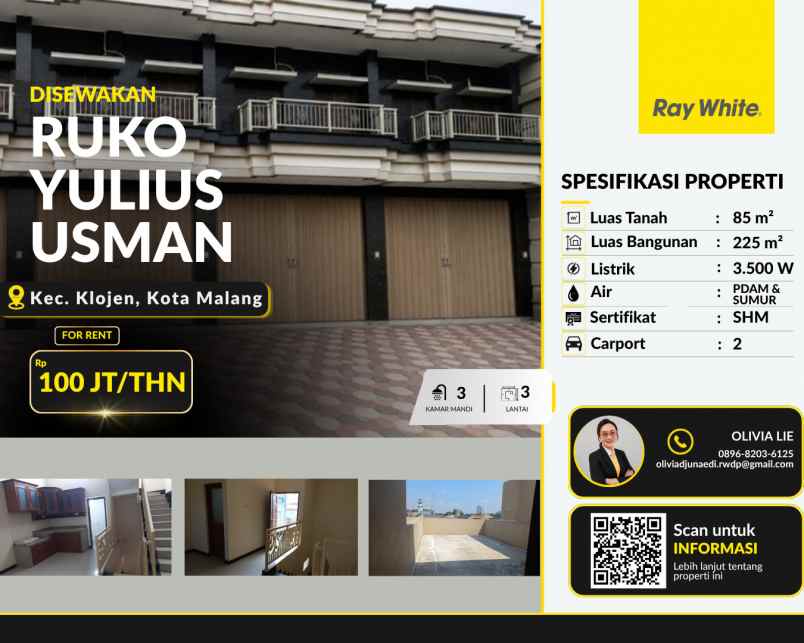 ruko baru siap disewakan