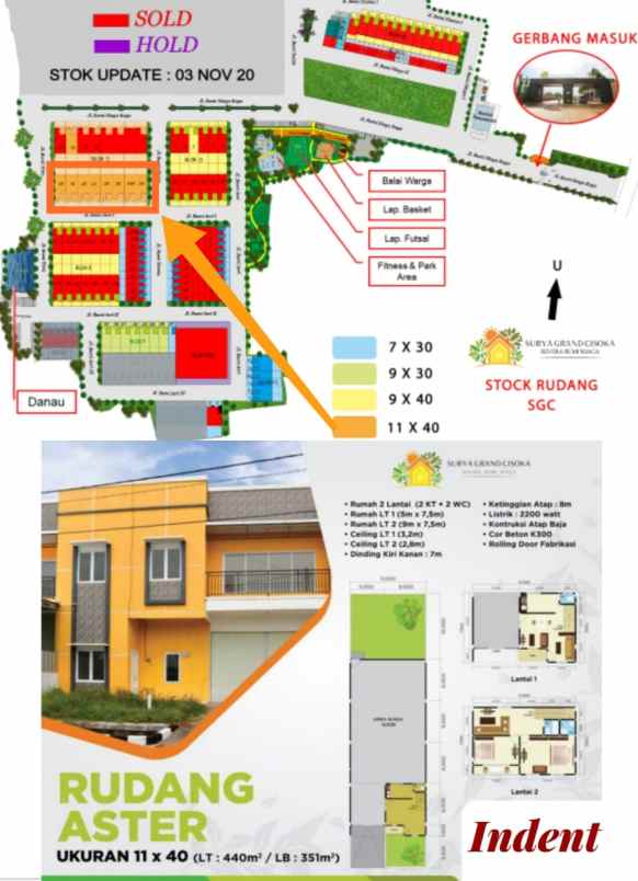 ruko gudang kantor jl cisoka tangerang