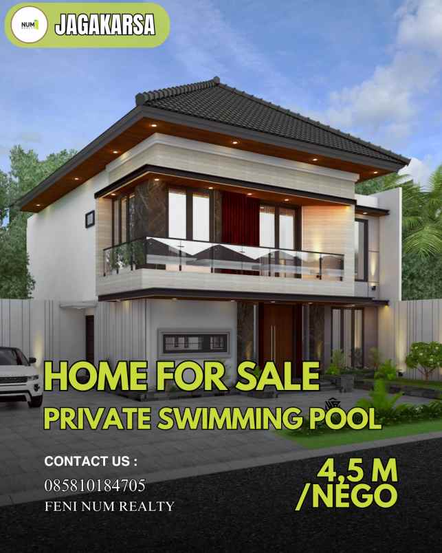 rumah dengan kolam renang pribadi di jagakarsa jaksel